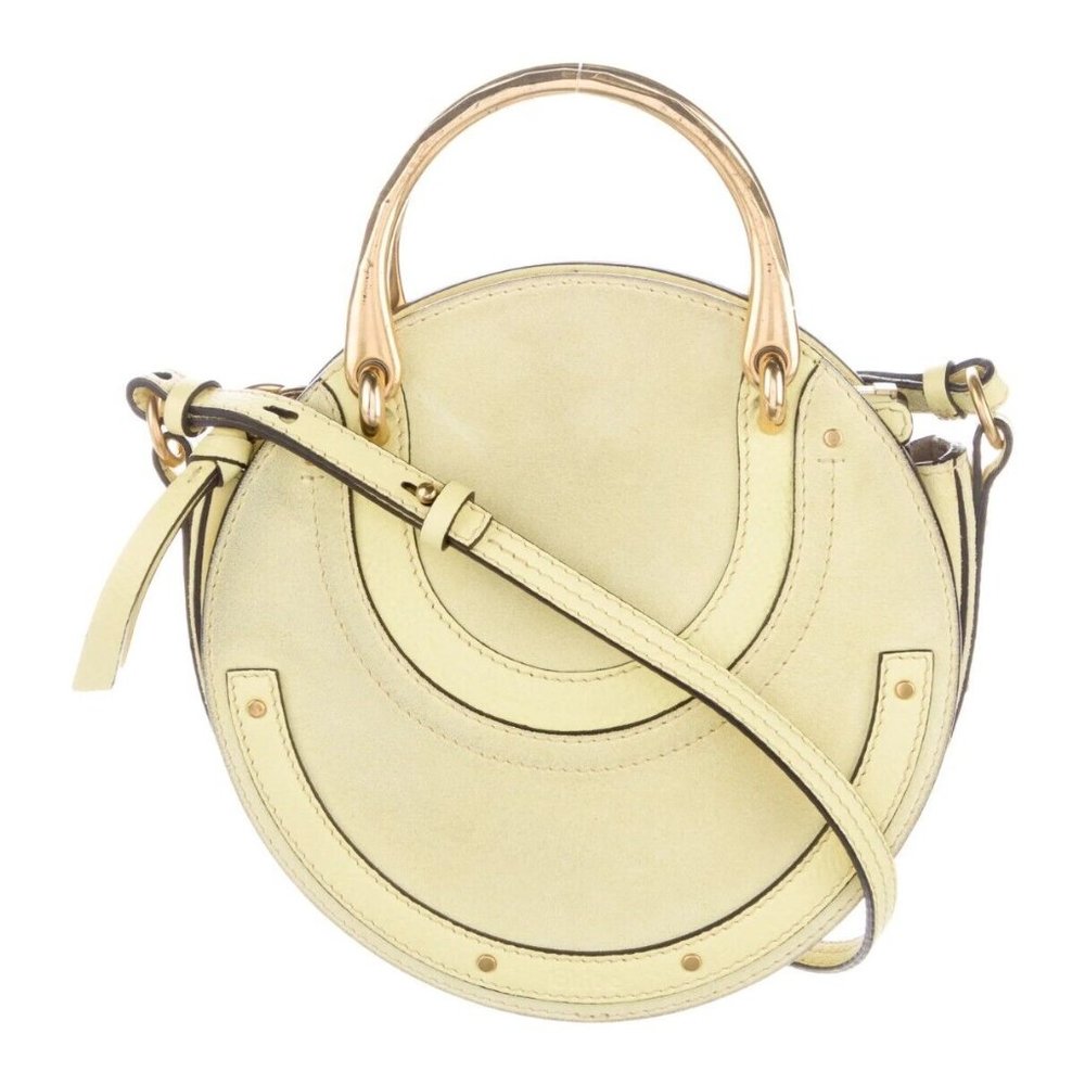 Chloe Pixie Crossbody Bag Leather with Suede Mini Yellow
